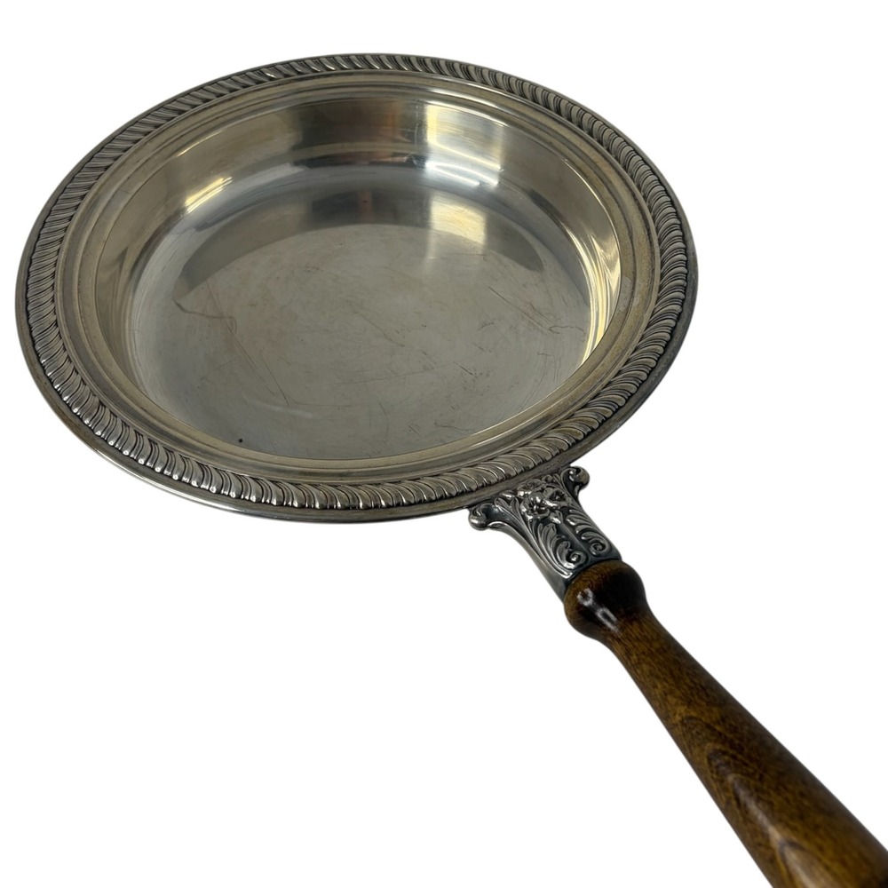 Vintage FB‎ Rogers Silver Co 1144 Silverplate Serving Pan Wood Handle 10.5"